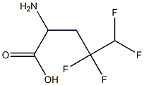 2-amino-4,4,5,5-tetrafluoropentanoic acid Struktur