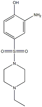 2-amino-4-[(4-ethylpiperazine-1-)sulfonyl]phenol Struktur