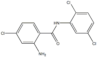 2-amino-4-chloro-N-(2,5-dichlorophenyl)benzamide Struktur