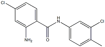 2-amino-4-chloro-N-(3-chloro-4-methylphenyl)benzamide Struktur