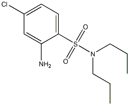 2-amino-4-chloro-N,N-dipropylbenzene-1-sulfonamide Struktur