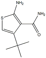 2-amino-4-tert-butylthiophene-3-carboxamide Struktur