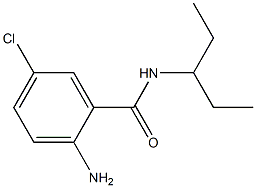 2-amino-5-chloro-N-(1-ethylpropyl)benzamide Struktur