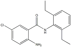 2-amino-5-chloro-N-(2,6-diethylphenyl)benzamide Struktur