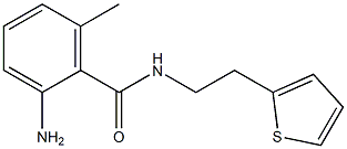 2-amino-6-methyl-N-(2-thien-2-ylethyl)benzamide Struktur