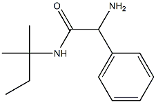 2-amino-N-(1,1-dimethylpropyl)-2-phenylacetamide Struktur