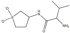 2-amino-N-(1,1-dioxidotetrahydrothien-3-yl)-3-methylbutanamide Struktur