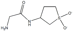 2-amino-N-(1,1-dioxidotetrahydrothien-3-yl)acetamide Struktur