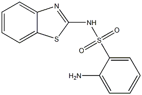 2-amino-N-(1,3-benzothiazol-2-yl)benzene-1-sulfonamide Struktur