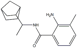 2-amino-N-(1-{bicyclo[2.2.1]heptan-2-yl}ethyl)-3-methylbenzamide Struktur