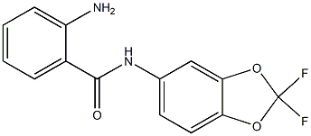 2-amino-N-(2,2-difluoro-2H-1,3-benzodioxol-5-yl)benzamide Struktur