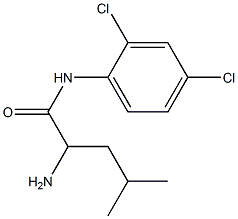 2-amino-N-(2,4-dichlorophenyl)-4-methylpentanamide Struktur