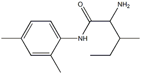 2-amino-N-(2,4-dimethylphenyl)-3-methylpentanamide Struktur