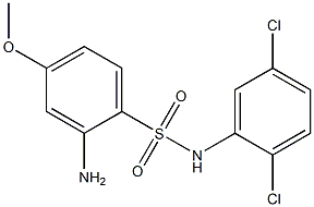 2-amino-N-(2,5-dichlorophenyl)-4-methoxybenzene-1-sulfonamide Struktur