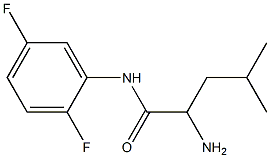 2-amino-N-(2,5-difluorophenyl)-4-methylpentanamide Struktur