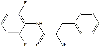 2-amino-N-(2,6-difluorophenyl)-3-phenylpropanamide Struktur