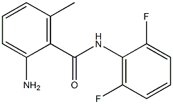 2-amino-N-(2,6-difluorophenyl)-6-methylbenzamide Struktur