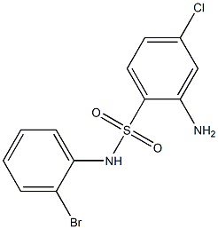 2-amino-N-(2-bromophenyl)-4-chlorobenzene-1-sulfonamide Struktur