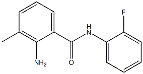 2-amino-N-(2-fluorophenyl)-3-methylbenzamide Struktur