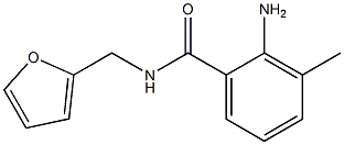 2-amino-N-(2-furylmethyl)-3-methylbenzamide Struktur