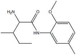 2-amino-N-(2-methoxy-5-methylphenyl)-3-methylpentanamide Struktur