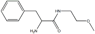 2-amino-N-(2-methoxyethyl)-3-phenylpropanamide Struktur