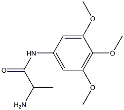 2-amino-N-(3,4,5-trimethoxyphenyl)propanamide Struktur