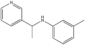 3-methyl-N-[1-(pyridin-3-yl)ethyl]aniline Struktur