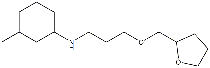 3-methyl-N-[3-(oxolan-2-ylmethoxy)propyl]cyclohexan-1-amine Struktur