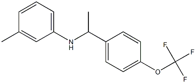 3-methyl-N-{1-[4-(trifluoromethoxy)phenyl]ethyl}aniline Struktur