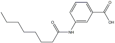 3-octanamidobenzoic acid Struktur