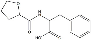 3-phenyl-2-[(tetrahydrofuran-2-ylcarbonyl)amino]propanoic acid Struktur