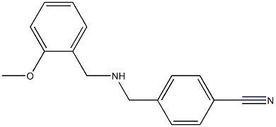 4-({[(2-methoxyphenyl)methyl]amino}methyl)benzonitrile Struktur