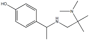 4-(1-{[2-(dimethylamino)-2-methylpropyl]amino}ethyl)phenol Struktur