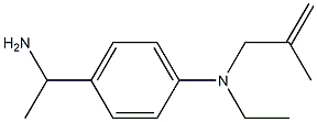 4-(1-aminoethyl)-N-ethyl-N-(2-methylprop-2-en-1-yl)aniline Struktur