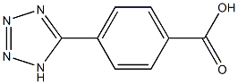 4-(1H-1,2,3,4-tetrazol-5-yl)benzoic acid Struktur