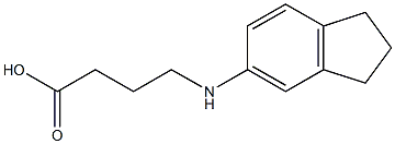 4-(2,3-dihydro-1H-inden-5-ylamino)butanoic acid Struktur