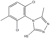 4-(2,6-dichloro-3-methylphenyl)-5-methyl-4H-1,2,4-triazole-3-thiol Struktur