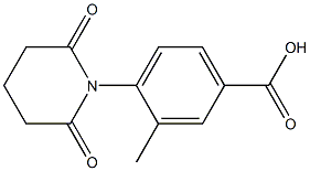 4-(2,6-dioxopiperidin-1-yl)-3-methylbenzoic acid Struktur