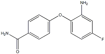 4-(2-amino-4-fluorophenoxy)benzamide Struktur