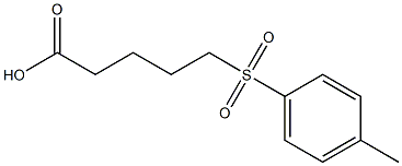 5-[(4-methylbenzene)sulfonyl]pentanoic acid Struktur