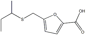 5-[(butan-2-ylsulfanyl)methyl]furan-2-carboxylic acid Struktur