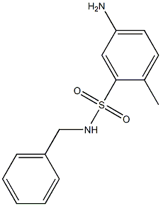 5-amino-N-benzyl-2-methylbenzene-1-sulfonamide Struktur