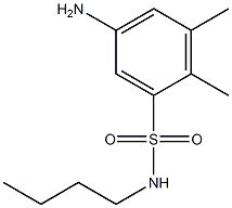 5-amino-N-butyl-2,3-dimethylbenzene-1-sulfonamide Struktur