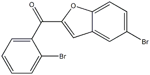 5-bromo-2-[(2-bromophenyl)carbonyl]-1-benzofuran Struktur