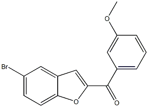 5-bromo-2-[(3-methoxyphenyl)carbonyl]-1-benzofuran Struktur