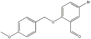 5-bromo-2-[(4-methoxyphenyl)methoxy]benzaldehyde Struktur