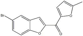 5-bromo-2-[(5-methylfuran-2-yl)carbonyl]-1-benzofuran Struktur