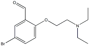 5-bromo-2-[2-(diethylamino)ethoxy]benzaldehyde Struktur