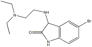 5-bromo-3-{[2-(diethylamino)ethyl]amino}-2,3-dihydro-1H-indol-2-one Struktur